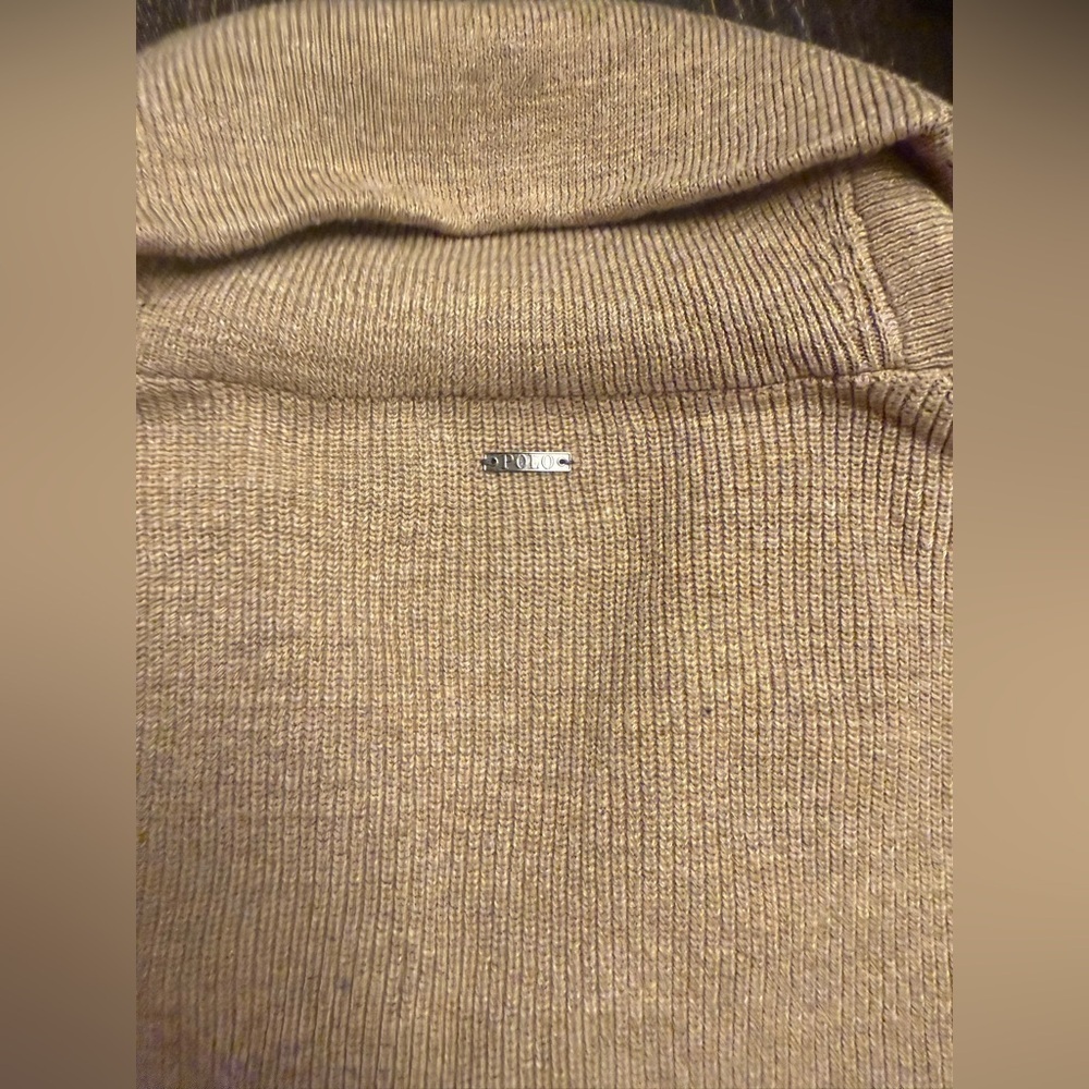 Polo by Ralph Lauren Men's Beige Cardigan Sweater - Picture 4 of 7